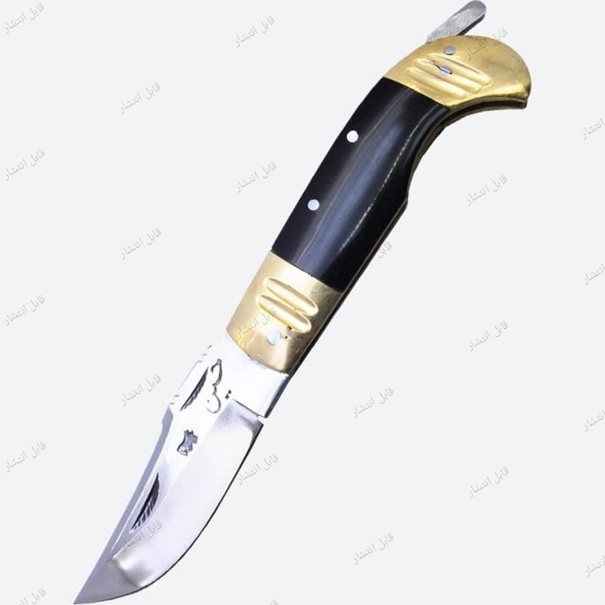 چاقو. جیبی دنده ای استیل استاد حسین زنجان 