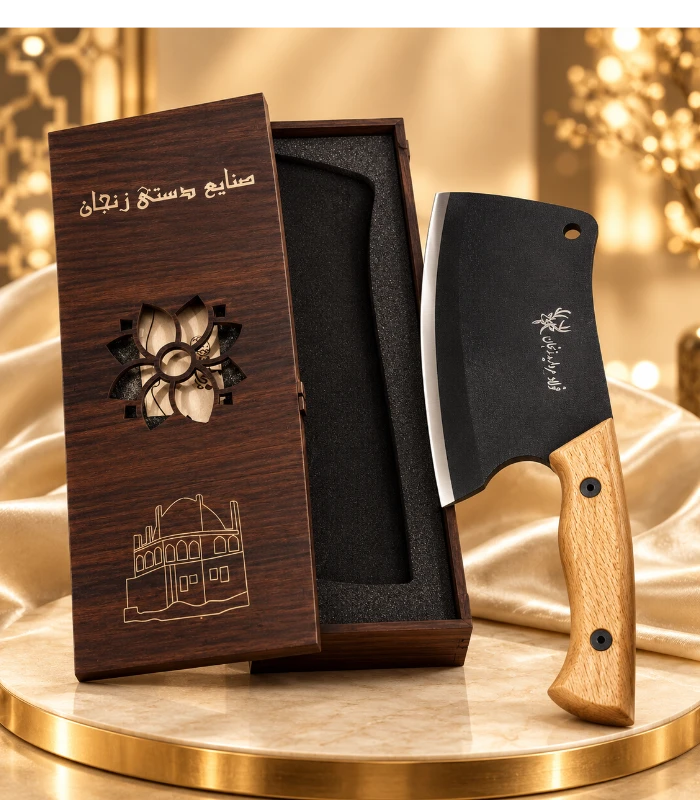 ساتور فولاد مروارید  با جعبه کادویی 